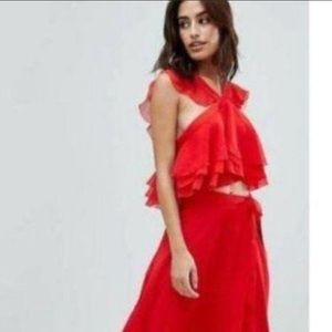 The Jetset Diaries Open Back Cropped Top